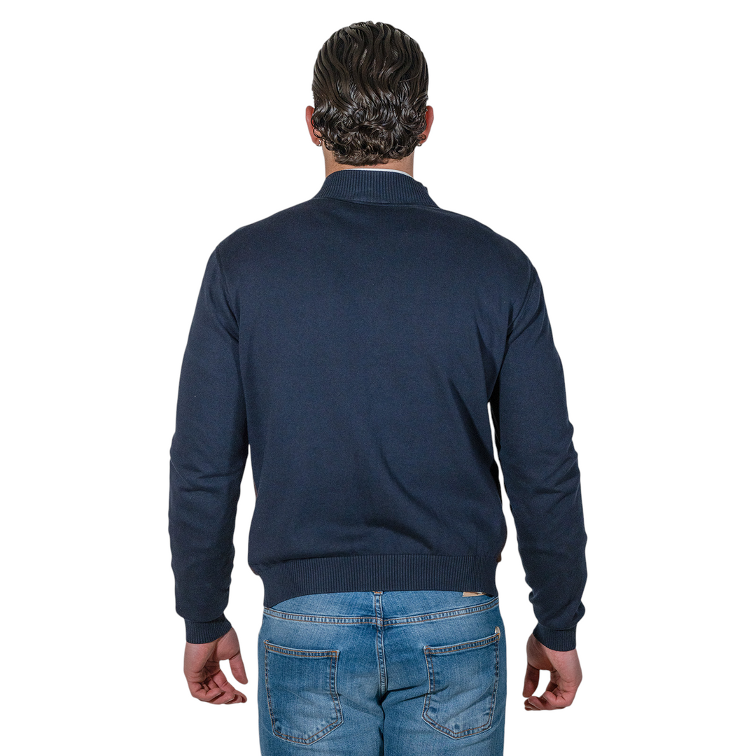 GIUBBINO SUEDE/JERSEY MORO/BLU