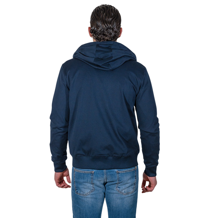 HOODIE ZIP PIQUET Blue