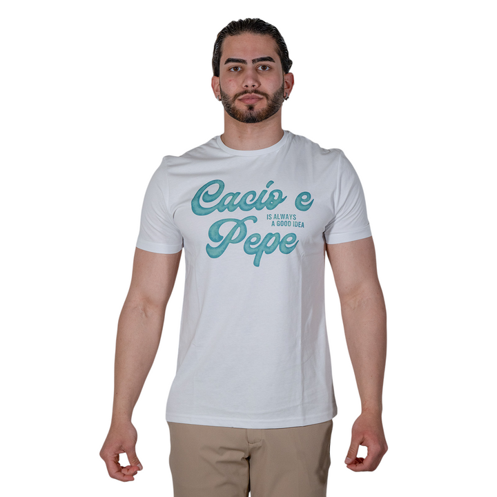 BLUE CHEESE&PEPE PRINT T-SHIRT