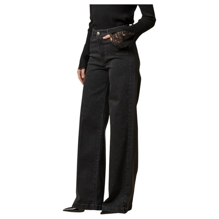DENIM DONVINA STRASS NERO