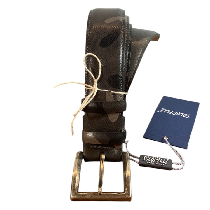 GENUINE SAFFIANO BELT CAMOUFLAGE