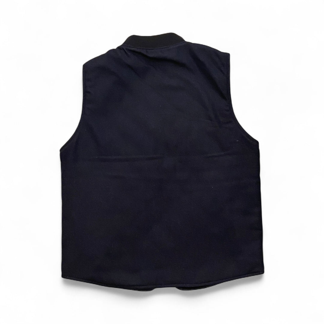 REVERSIBLE WOOL VEST OWL NAVY