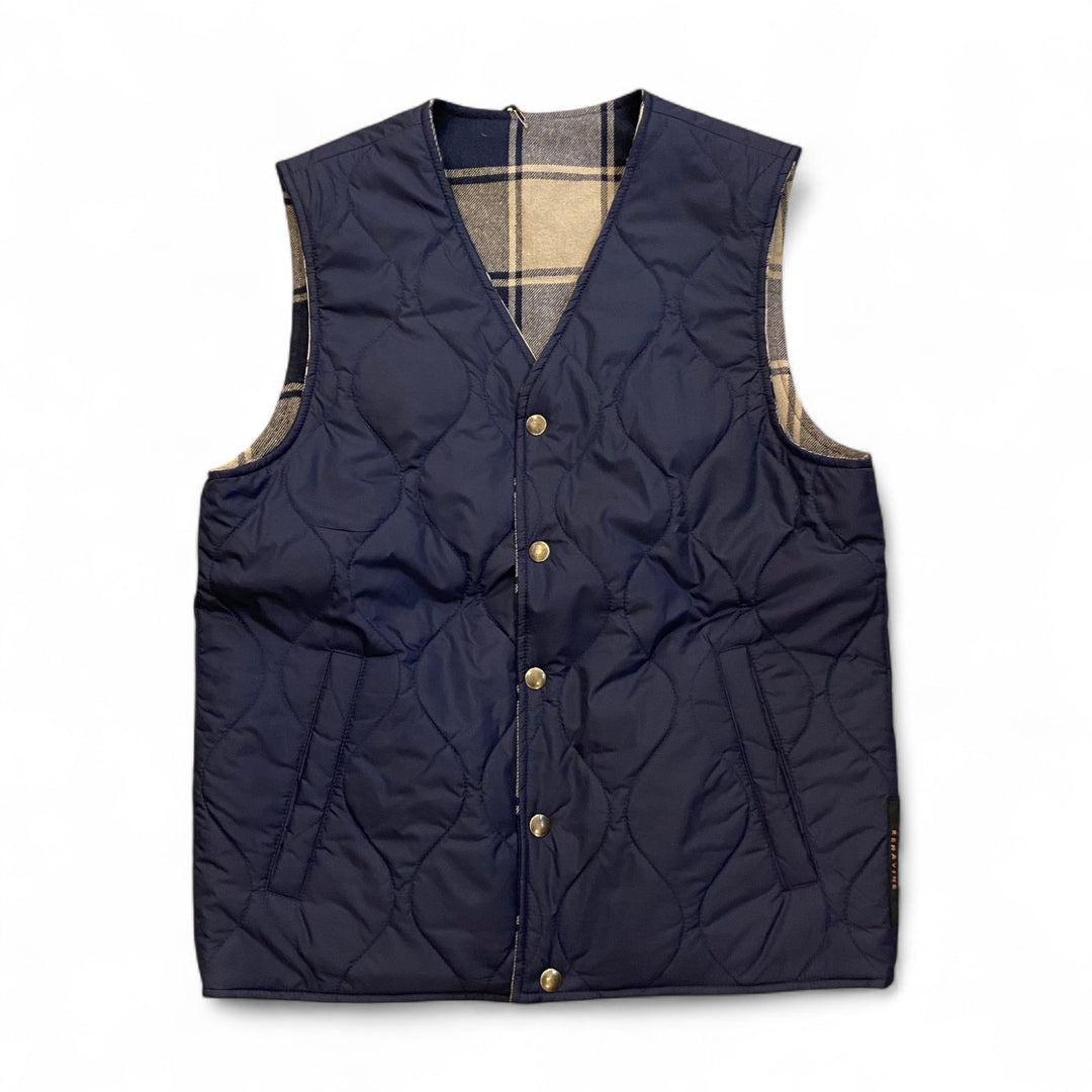 BLUE REVERSIBLE QUILTED VEST