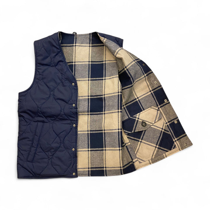 BLUE REVERSIBLE QUILTED VEST