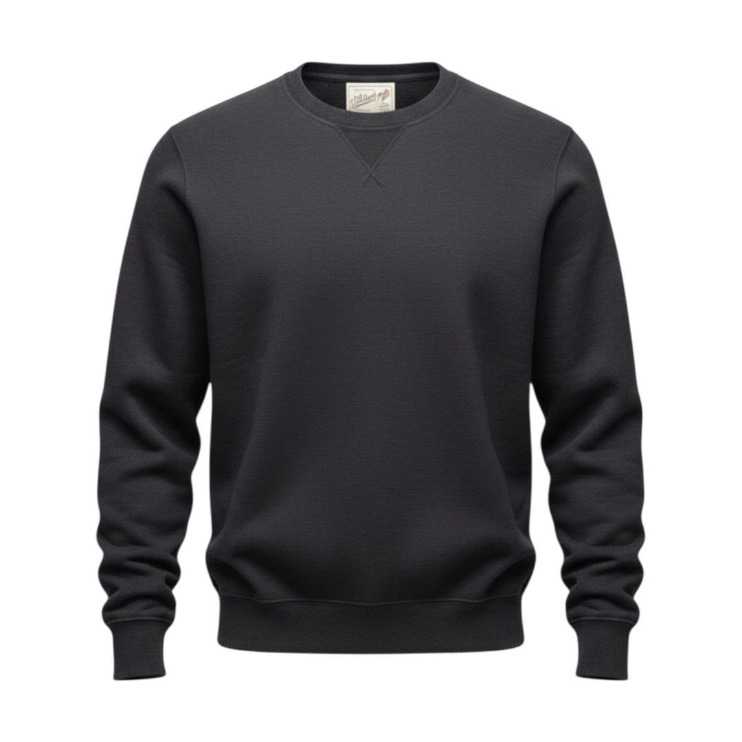 VERMONT BLACK WOOL CREW NECK SWEATSHIRT