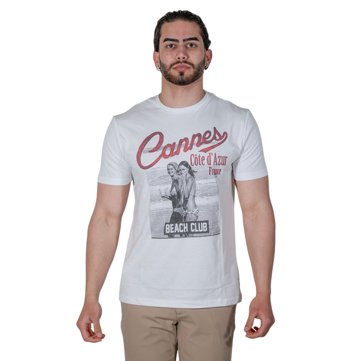 CANNES WHITE PRINT T-SHIRT