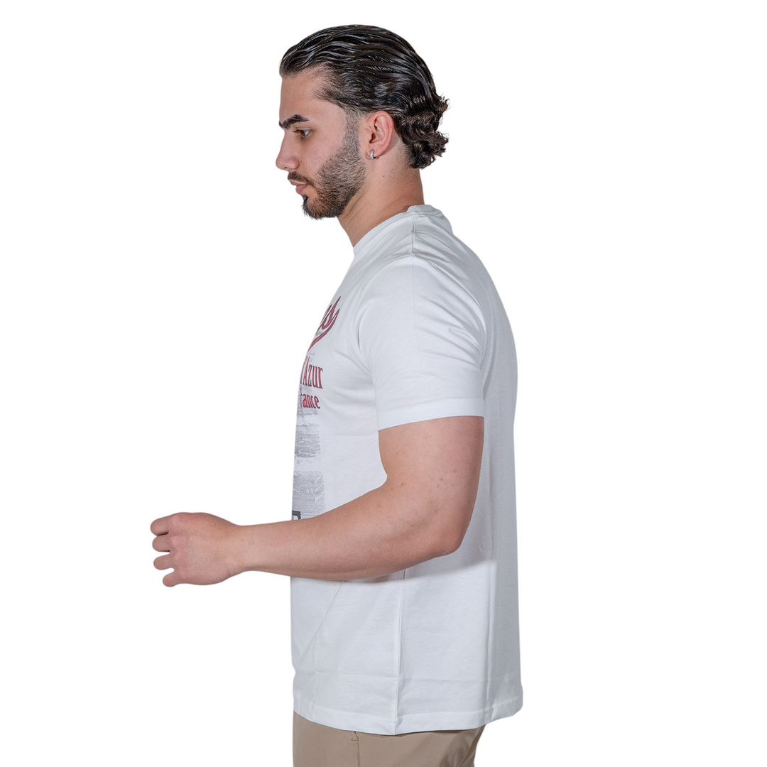 CANNES WHITE PRINT T-SHIRT