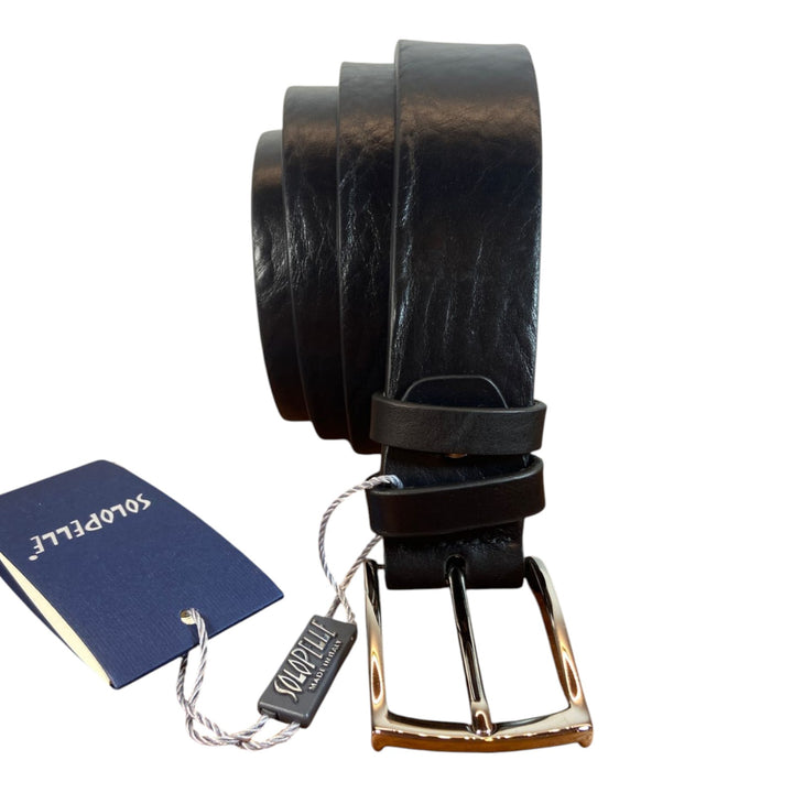 BLACK LEATHER BELT