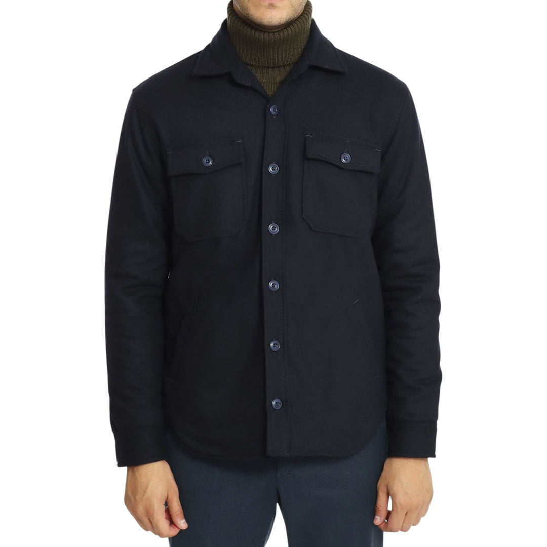 WOOL SHIRT BLUE HUNTER QUILT