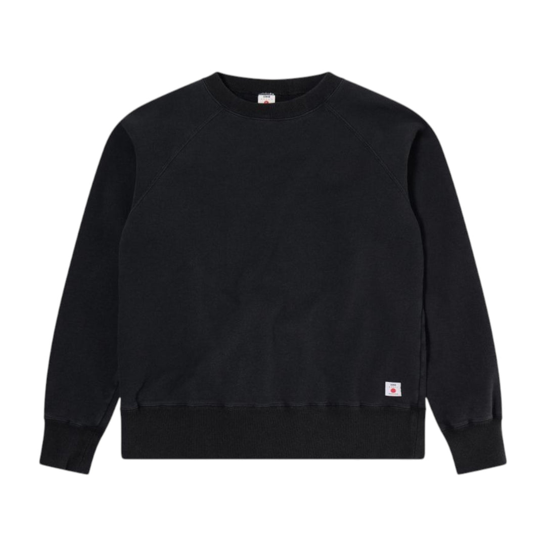 RAGLAN-SLEEVE CREW JAPAN BLACK