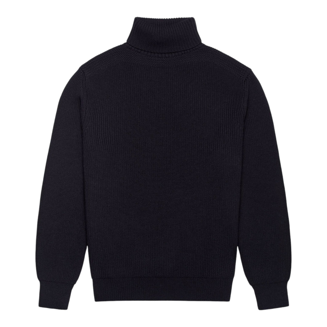 GIACCA MARINARA IN LANA FODERATA BLU