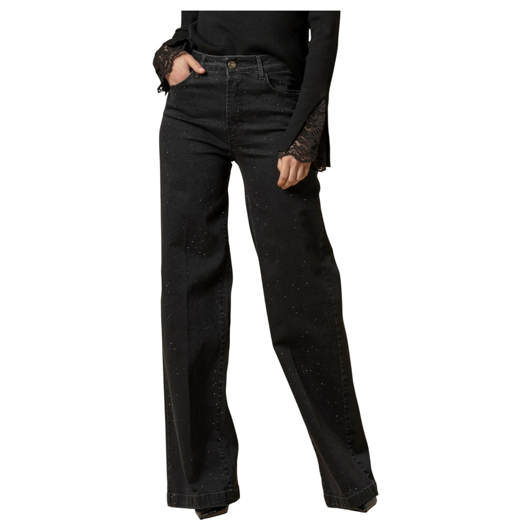 DENIM DONVINA STRASS NERO