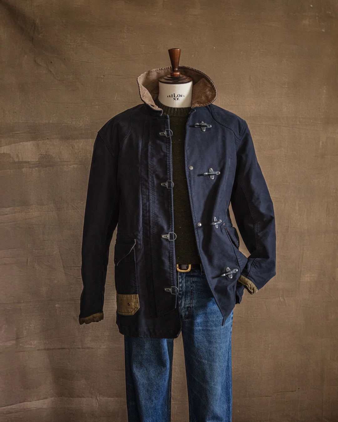 FIREMAN JUNGLE CLOTH JKT BEDFORD BLUE