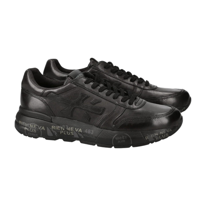 SNEAKERS MICK LEATHER BLACK 1453N