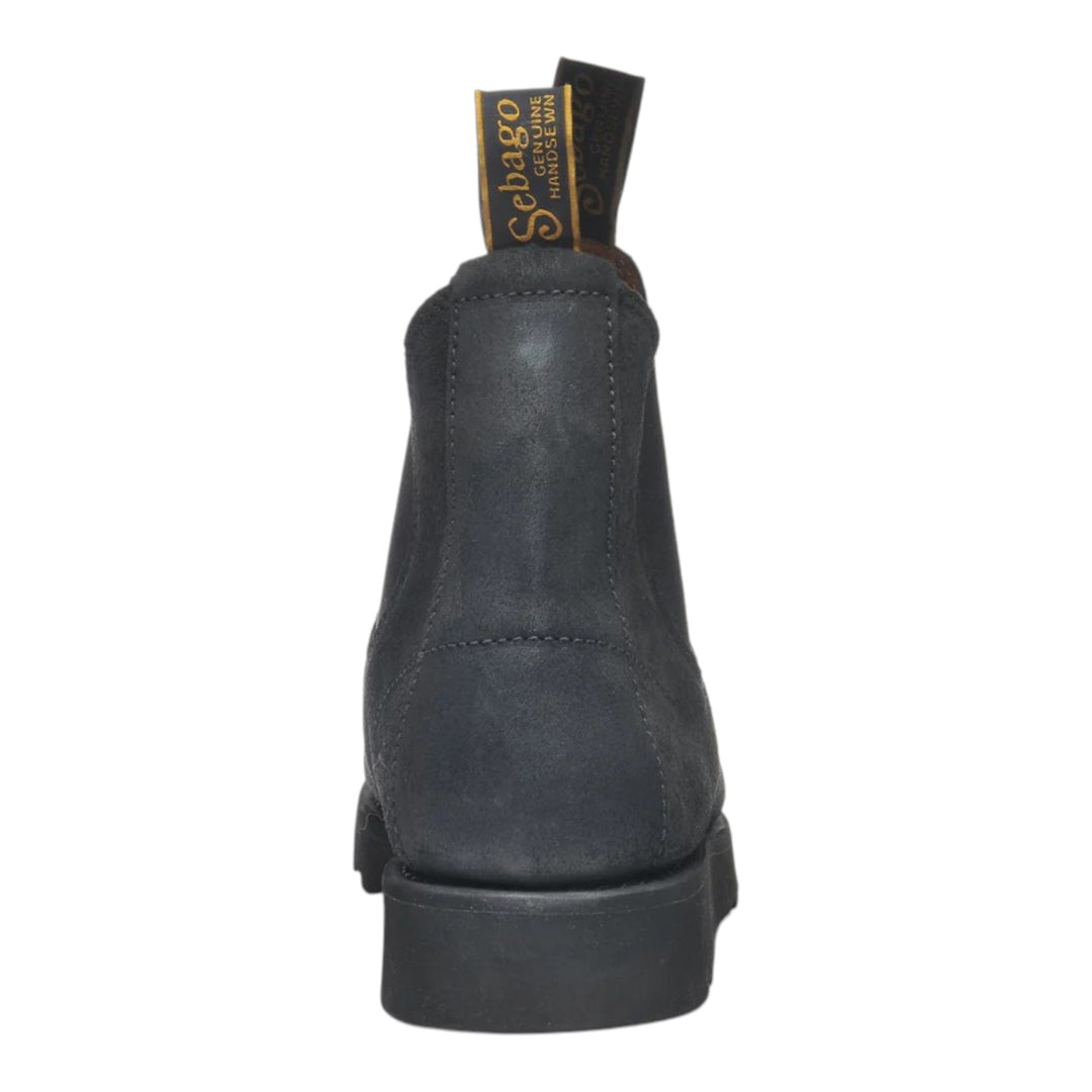 STIVALETTI SLIP ON PELLE SCAMOSCIATA NERO