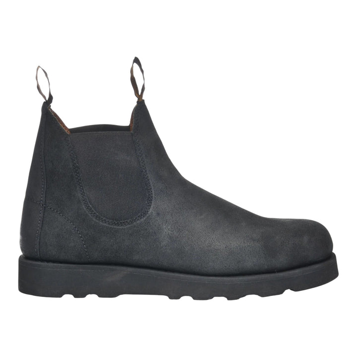 STIVALETTI SLIP ON PELLE SCAMOSCIATA NERO