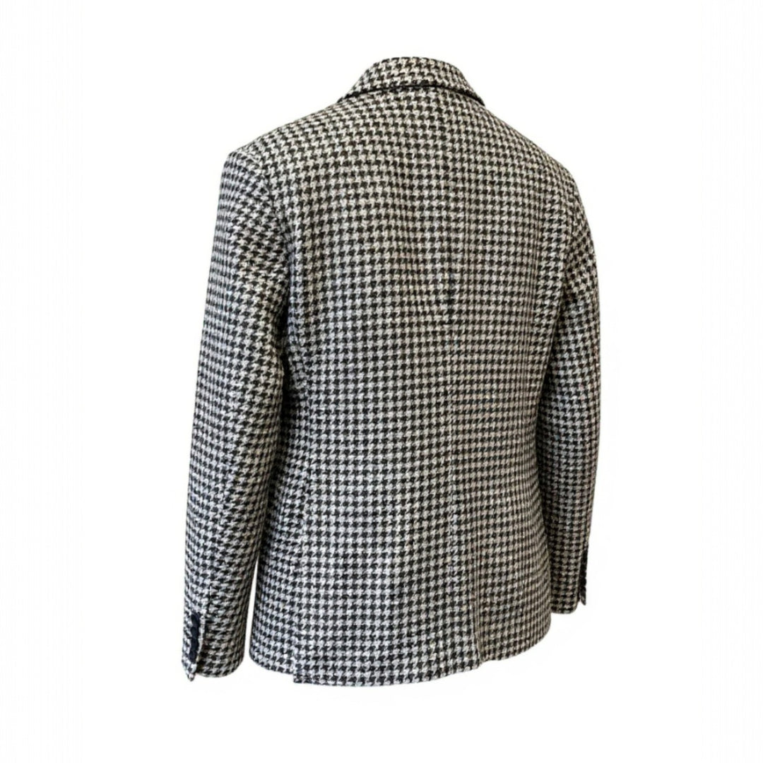 BLACK & WHITE houndstooth blazer