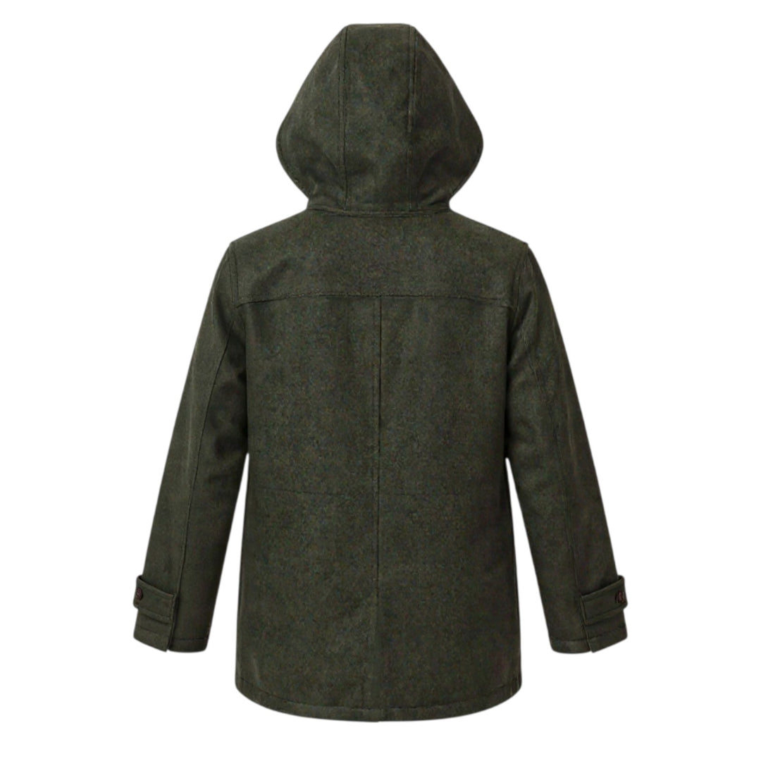 WOOL DUFFLE COAT STIRLING GREEN