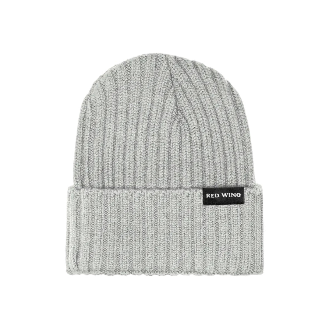 SHANIKO WOOL RIB KNIT CAP LT GRAY HEATHER