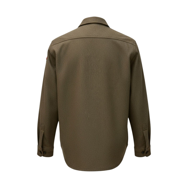 GREEN WOOL MILITARY SHIRT