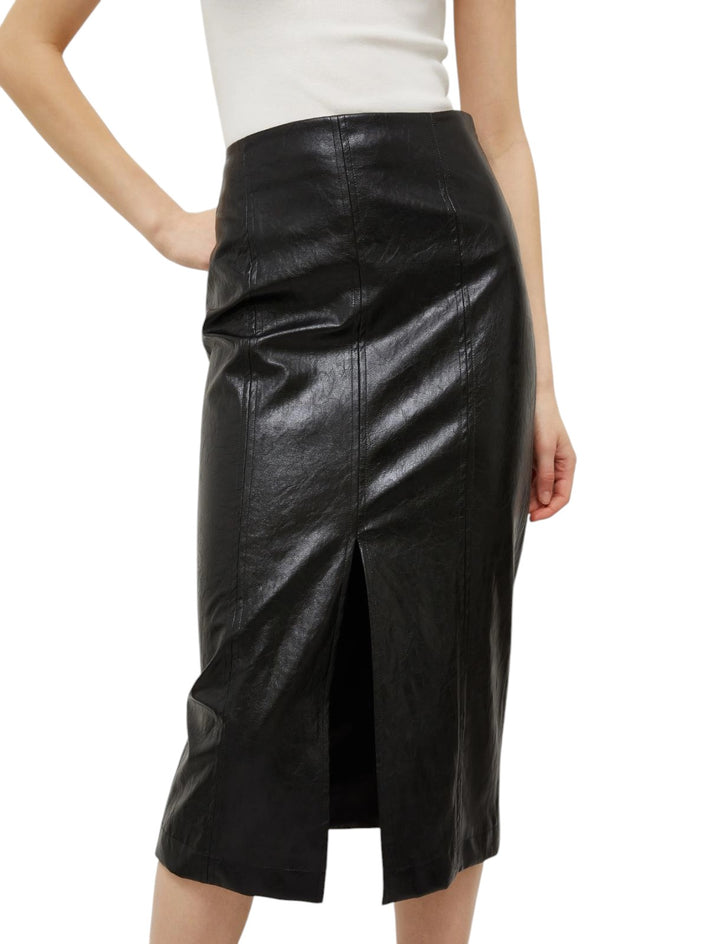 Skirt with slit - Black