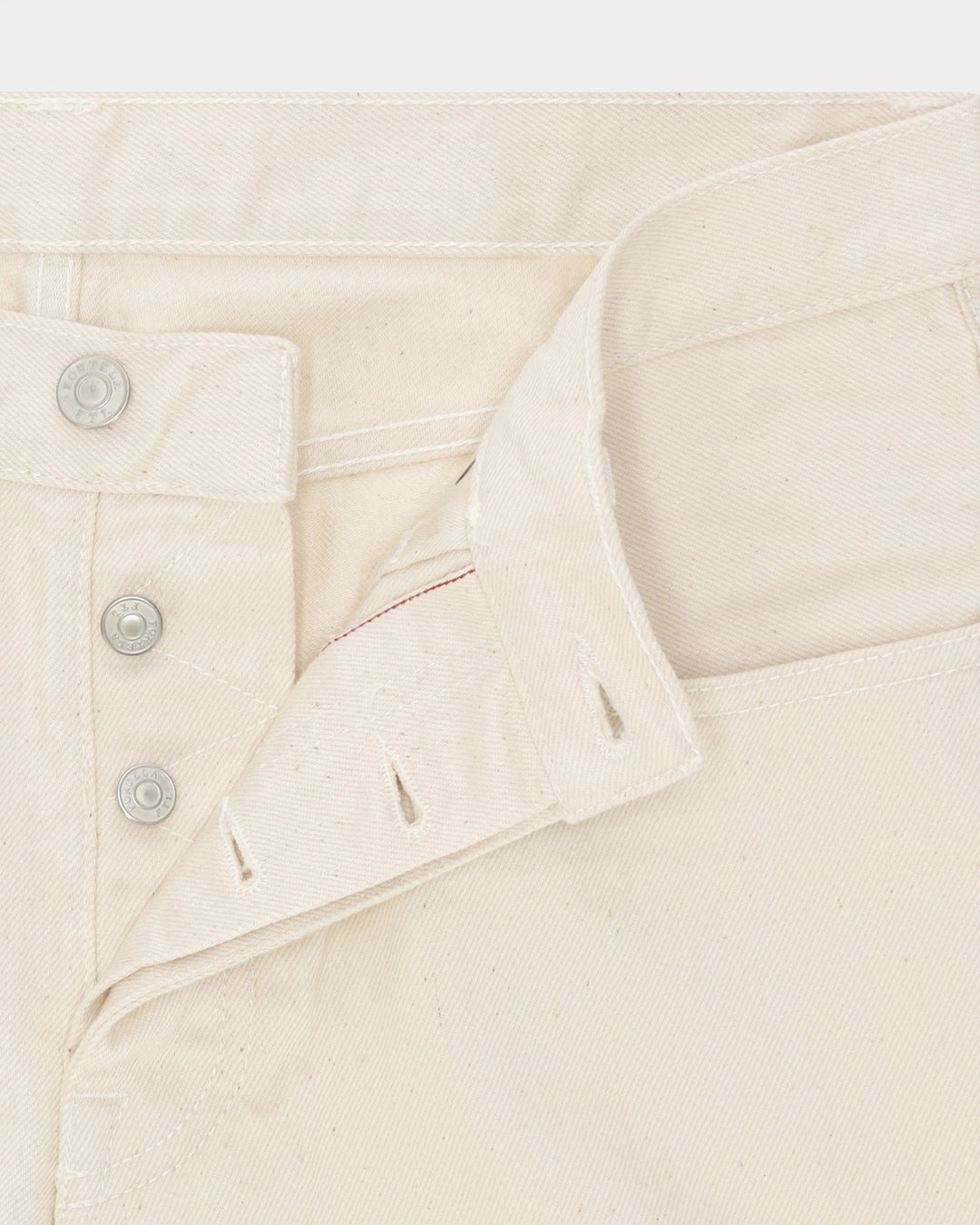 965 John Japan Denim Cimosato 5 Tasche Regular Fit Ecrù - L33''