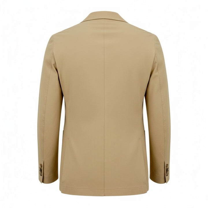 Premium Piquet Blazer in Beige Cotton