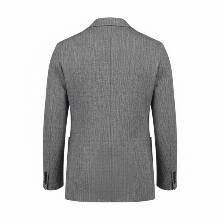 Special Print Blazer in Blue Cotton