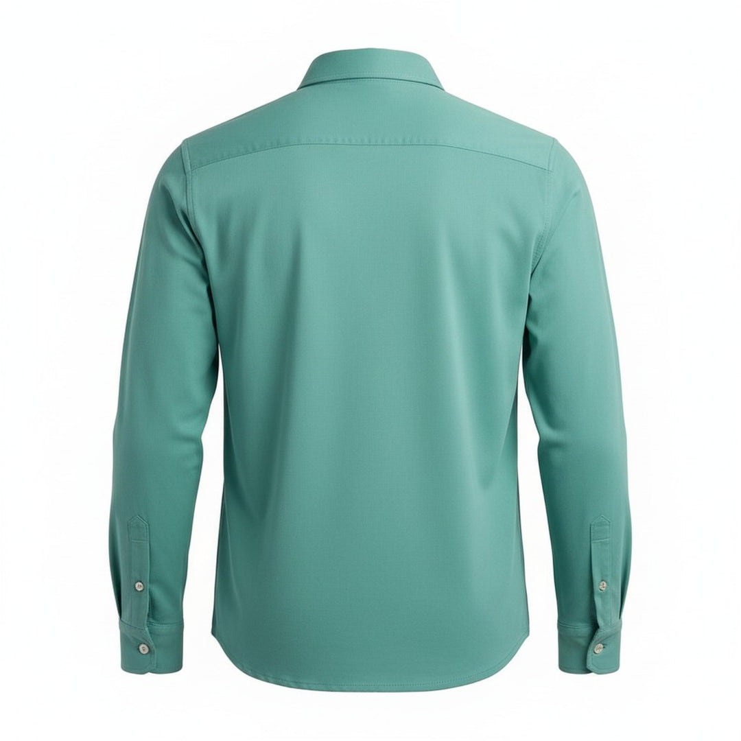 Hartford Long Sleeve Jersey Shirt Turquoise