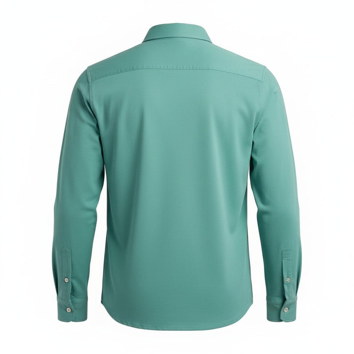 Hartford Long Sleeve Jersey Shirt Turquoise