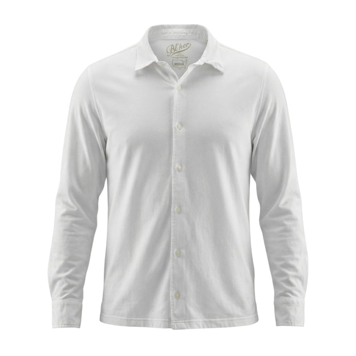 Hartford Long Sleeve White Jersey Shirt