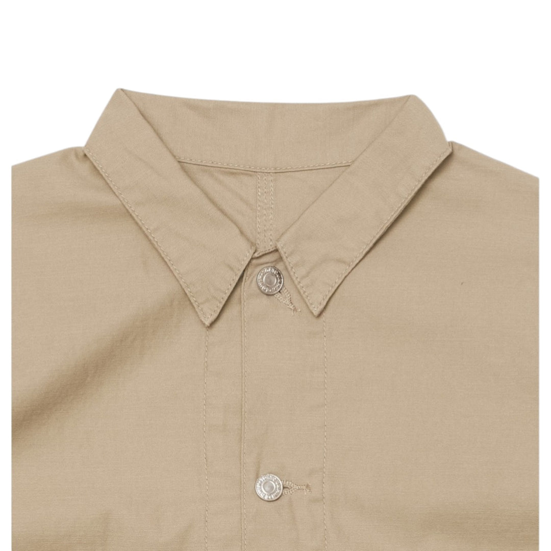 Coverall Japan Military Cloth Back Satin Cotton Beige