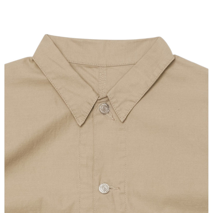 Coverall Japan Military Cloth Back Satin Cotton Beige