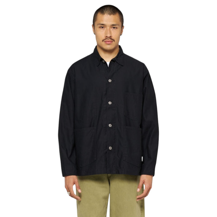 Coverall Japan Military Cloth Back Satin Cotton Black