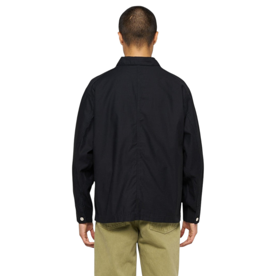 Coverall Japan Military Cloth Back Satin Cotton Black