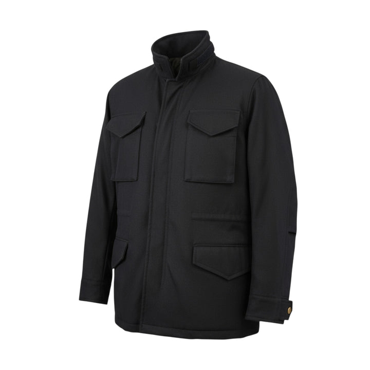 BLUE WOOL FIELD JACKET
