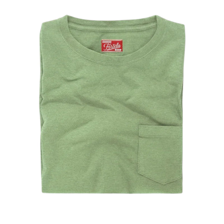 Teepocket  Cotton Pocket T-Shirt Lobster Sage Green