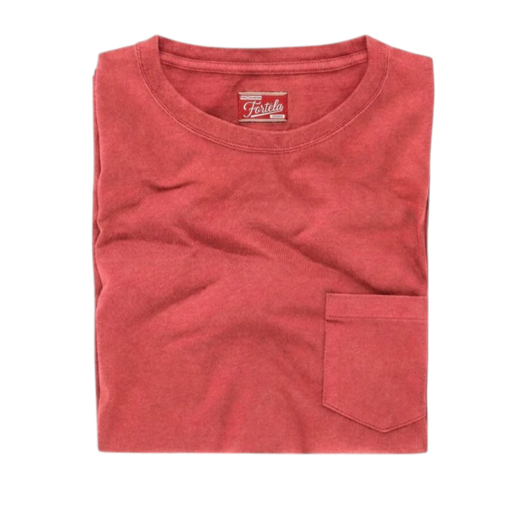 Teepocket  Cotton Pocket T-Shirt Lobster Coral