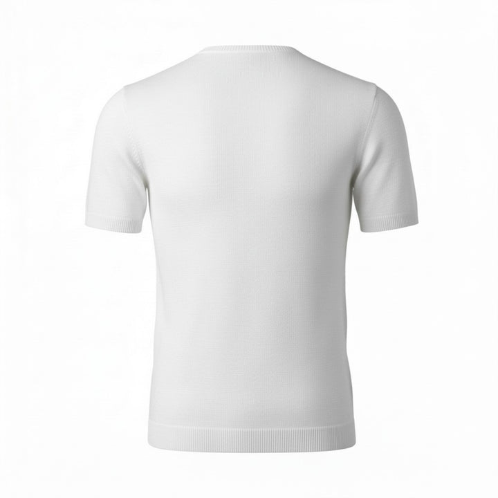 Crew Neck Short Sleeve Combed Cotton Optical White