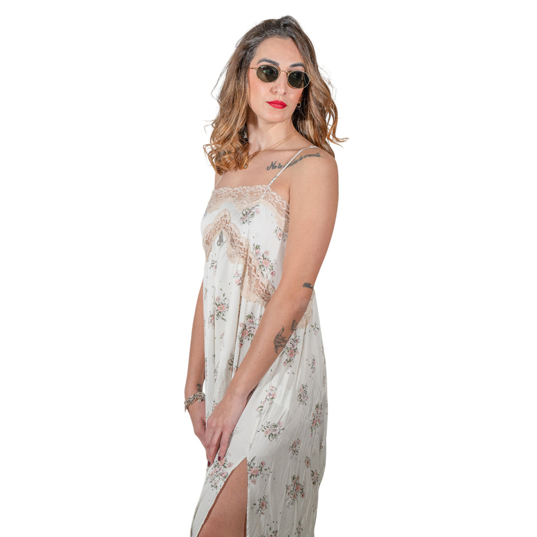 LONG DRESS LEONIE POPPY SILK