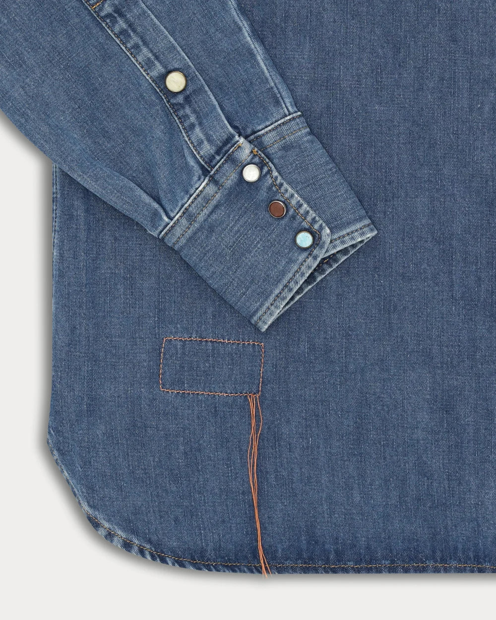 NTEX STONE WASH DENIM WESTERN SHIRT