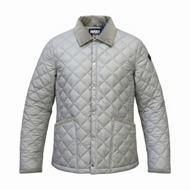 GREY QUILTED JACKET