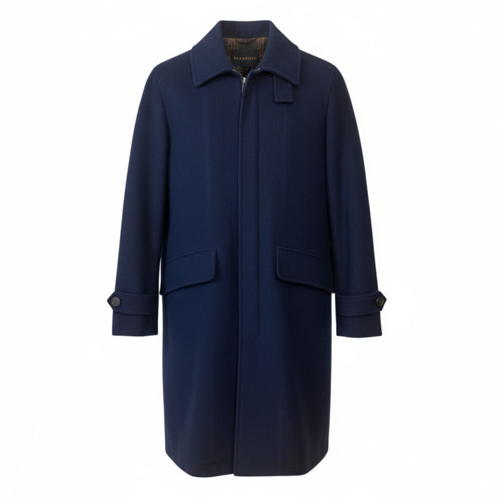 CAPPOTTO CON ZIP BLU