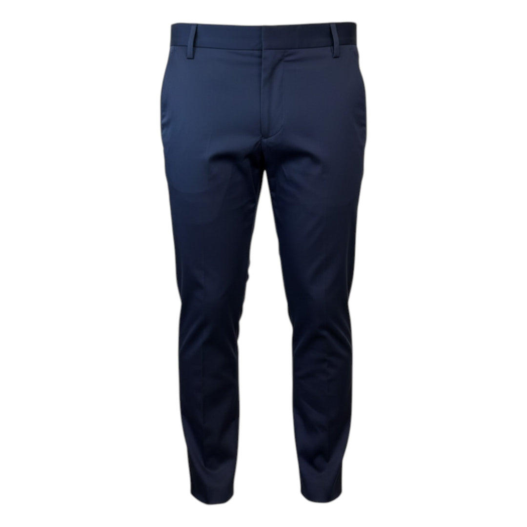 Slim Fit Cropped America Pocket Trousers Navy Blue