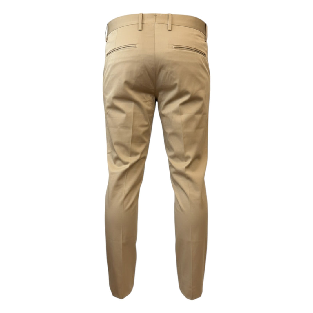 Slim Fit Cropped Slant Pocket Trousers Havana