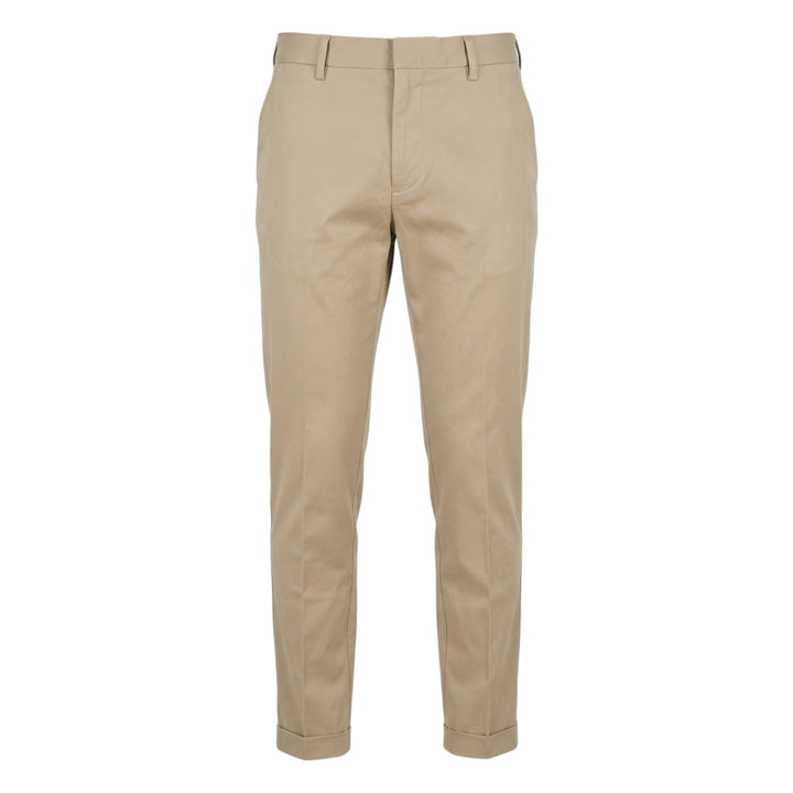 Ultralight Slant Pocket Slim Cropped Trousers Sand