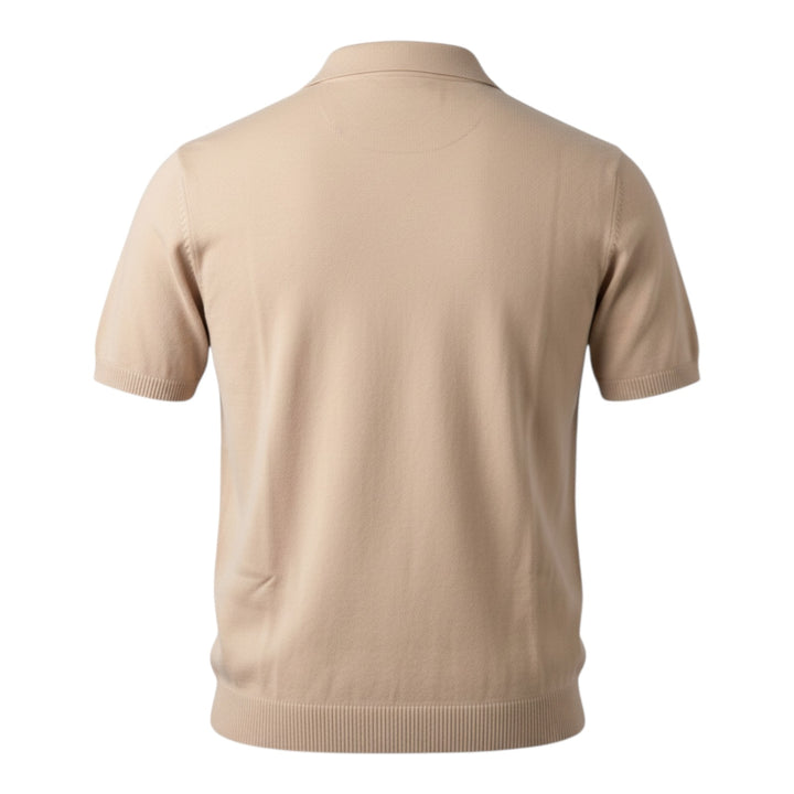 Short Sleeve Combed Cotton Rope Polo Shirt