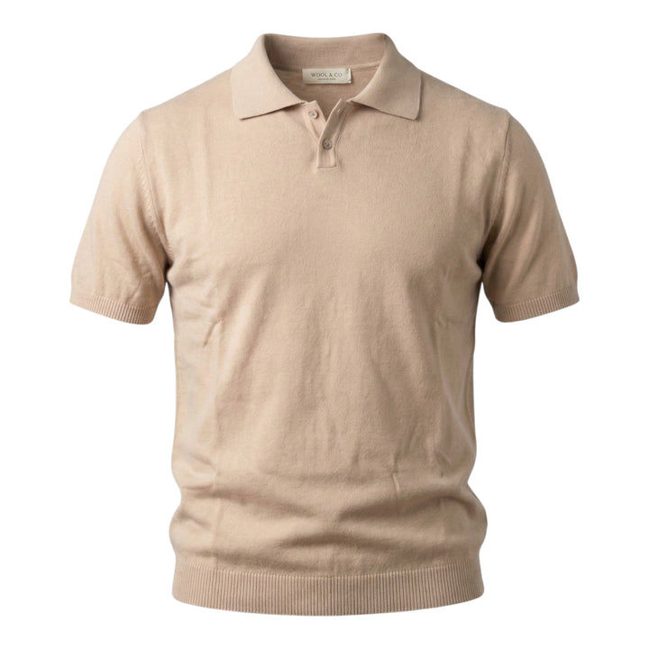 Short Sleeve Combed Cotton Rope Polo Shirt