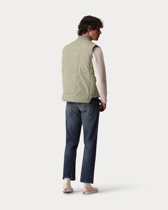 ROCKET SLEEVELESS NYLON GILET LIGHT GREEN
