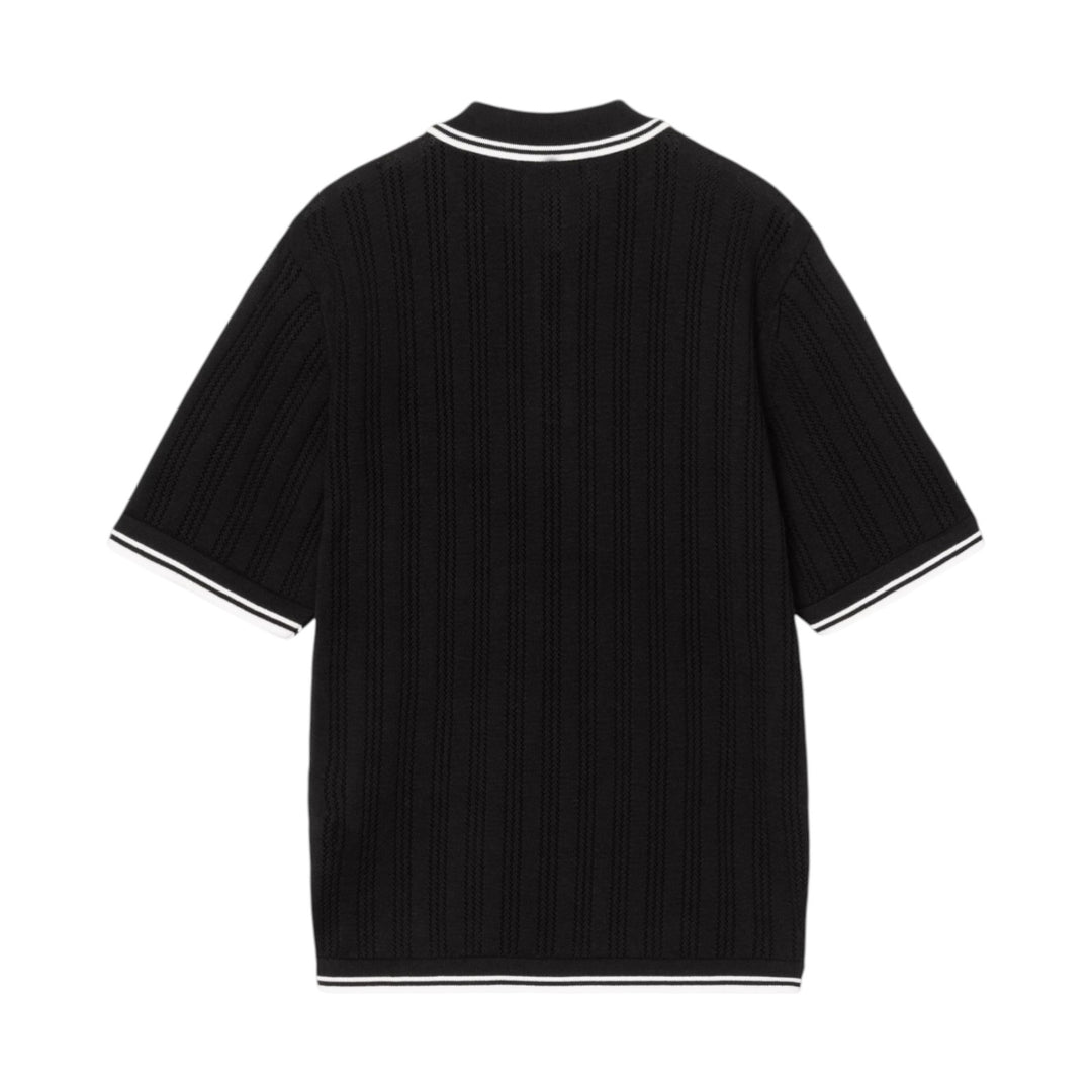 S/S Ramsey Polo Black / Wax